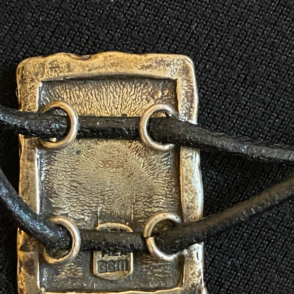 Sterling and leather bracelet - Picture 4 of 4